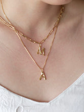 Load image into Gallery viewer, Bamboo Initial Necklace