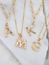 Load image into Gallery viewer, Bamboo Initial Necklace