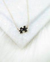 Load image into Gallery viewer, Gold Plated Tiny Puzzle Necklace
