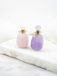 Crystal Vial Essential Oil Necklace