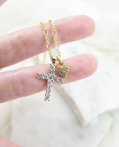 Heart + Cross Necklace