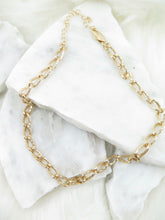 Load image into Gallery viewer, 18K Gold Plated Curb Cuban Chain Necklace
