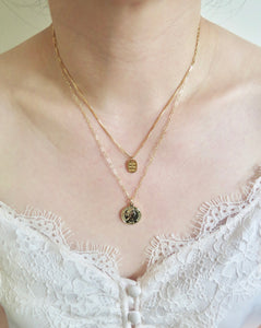 Gold Small Coin Necklace