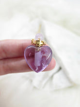 Load image into Gallery viewer, Crystal Vial Heart Necklace