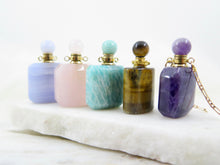 Load image into Gallery viewer, Crystal Vial Square Necklace