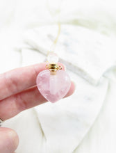 Load image into Gallery viewer, Crystal Vial Heart Necklace