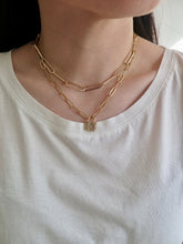 Load image into Gallery viewer, Lock Paperclip Chain Necklace