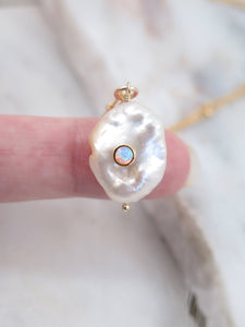 Pearl Opal Necklace