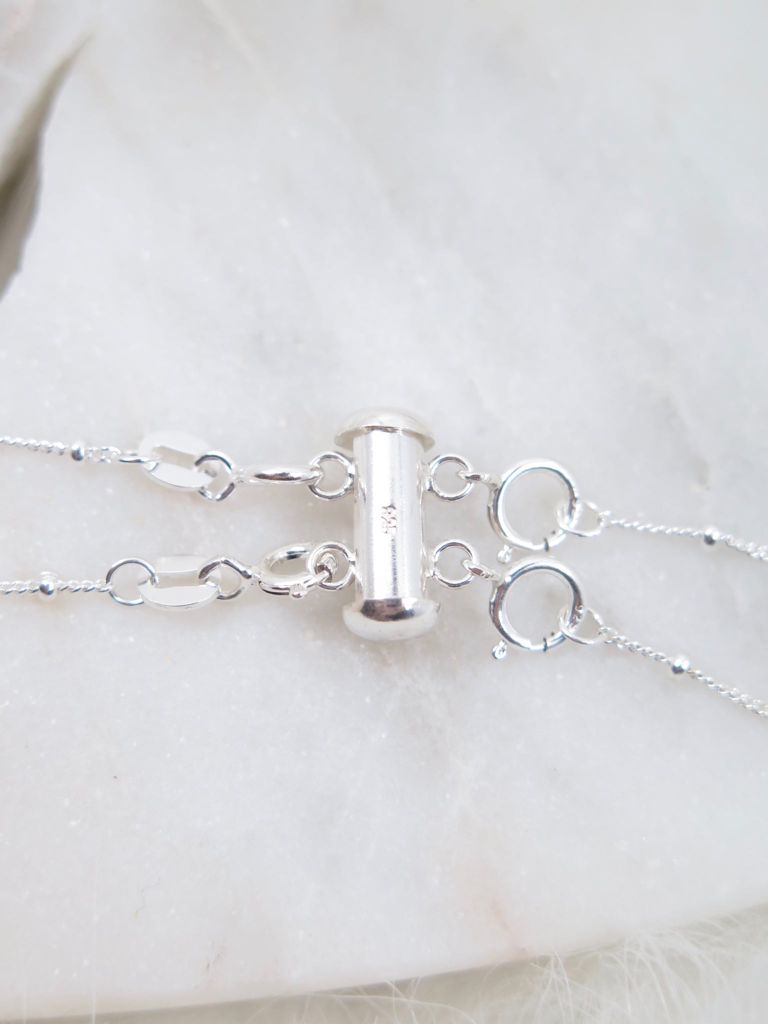 Layered Necklace Spacer in Sterling Silver