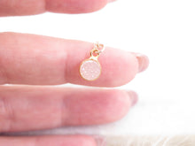 Load image into Gallery viewer, Tiny White Druzy Necklace
