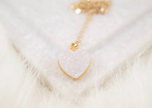 Load image into Gallery viewer, Druzy Heart Pendant Necklace
