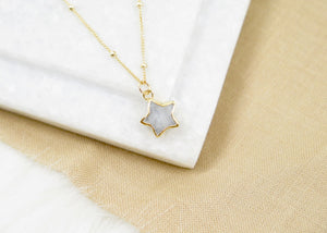 Star Moonstone Necklace