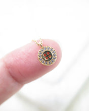 Load image into Gallery viewer, Gold Plated Tiny Button Necklace
