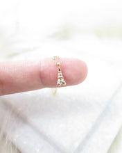 Load image into Gallery viewer, Gold Plated Tiny Eiffel Tower Necklace
