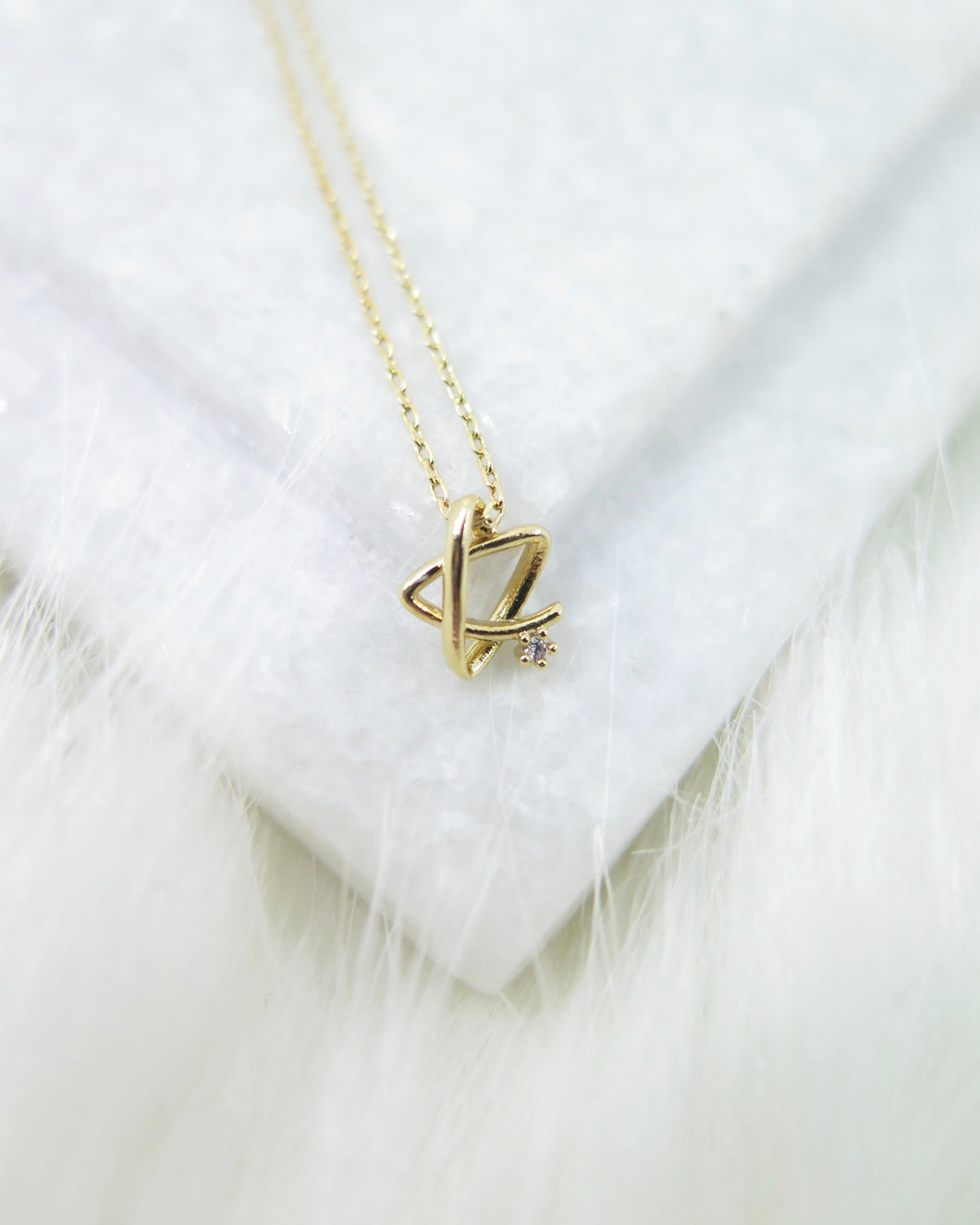 Gold Plated Tiny Star Necklace