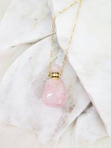 Crystal Vial Essential Oil Necklace