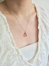 Load image into Gallery viewer, Morganite Gold Necklace
