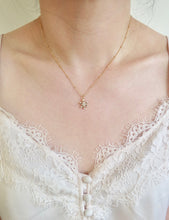 Load image into Gallery viewer, Gold Snowflake necklace

