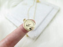 Load image into Gallery viewer, Gold Small Coin Necklace
