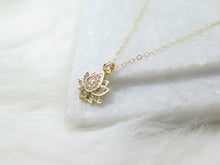 Load image into Gallery viewer, Gold Lotus Necklace
