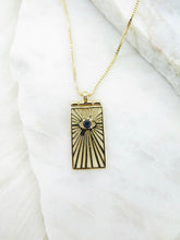 Load image into Gallery viewer, Rectangular Evil Eye Necklace

