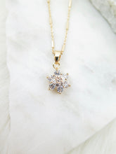 Load image into Gallery viewer, Lotus Flower CZ Necklace
