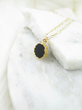 Load image into Gallery viewer, Black Onyx Gold Necklace
