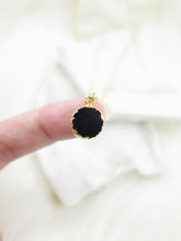Load image into Gallery viewer, Black Onyx Gold Necklace
