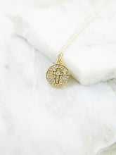 Load image into Gallery viewer, Round Cross Necklace

