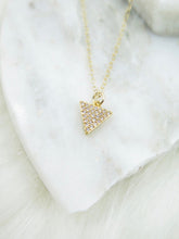 Load image into Gallery viewer, Tiny Gold Triangle Necklace

