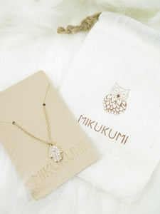 Gold CZ Heart Necklace