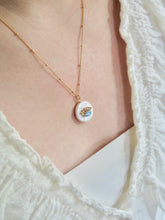 Load image into Gallery viewer, Pearl Evil Eye Necklace
