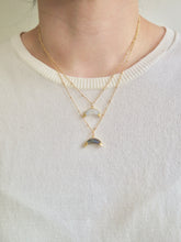Load image into Gallery viewer, Moonstone Crescent Moon Necklace
