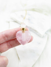Load image into Gallery viewer, Crystal Vial Heart Necklace

