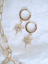 Load image into Gallery viewer, CZ Star Gold Earrings
