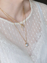 Load image into Gallery viewer, Heart + Cross Necklace
