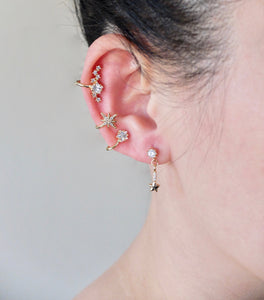 Heart + Star Dangle Earrings