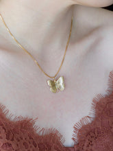 Load image into Gallery viewer, Gold Monarch Butterfly Necklace
