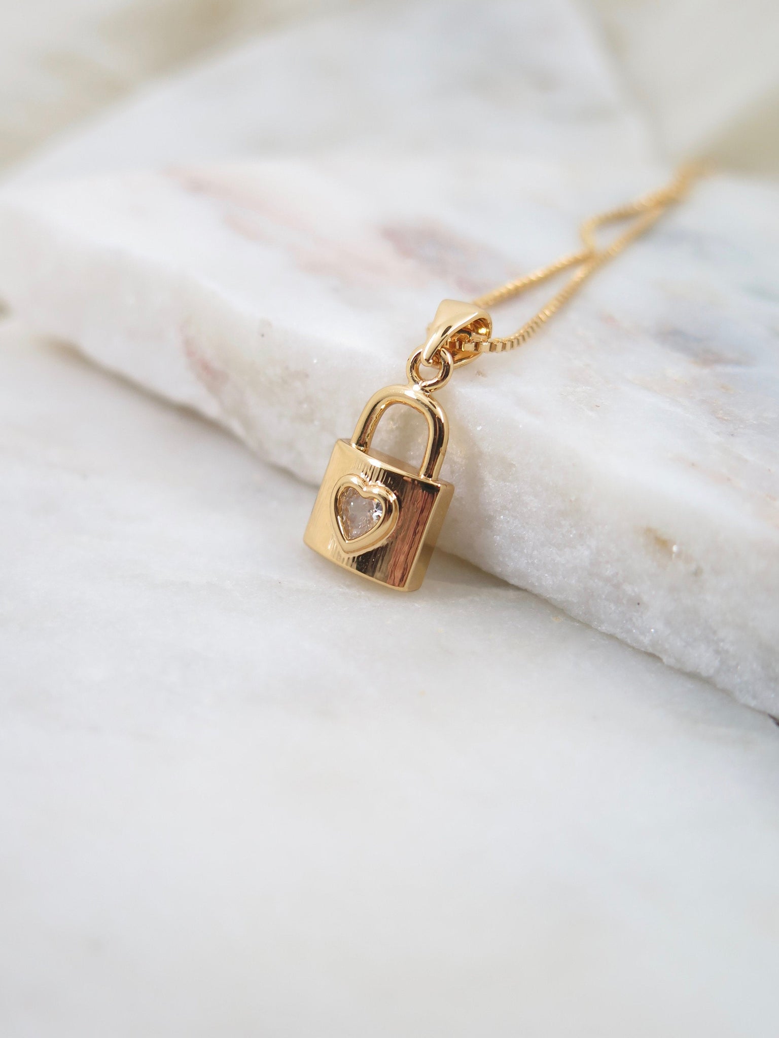 Tiny or Small Lock Necklace