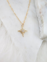 Load image into Gallery viewer, North Star CZ Gold Necklace
