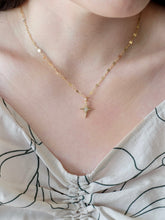 Load image into Gallery viewer, North Star CZ Gold Necklace
