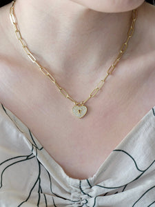 Heart Paperclip Chain necklace