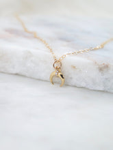Load image into Gallery viewer, Tiny Crescent Moon Necklace
