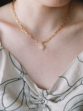 Load image into Gallery viewer, CZ Star Paperclip Chain Necklace
